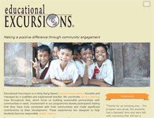 Tablet Screenshot of educational-excursions.com